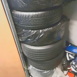 4 ford mustang wheels and rims and 4 infinity